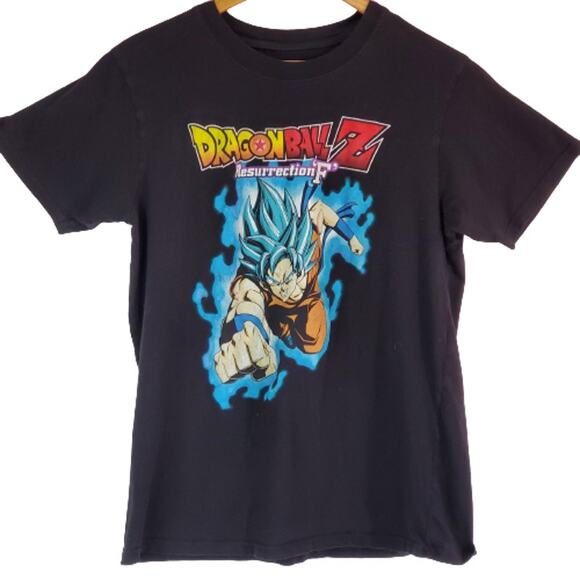 Dragonball Z Resurrection F Mens Medium Graphic T Shirt Short Sleeve Black - Picture 1 of 5